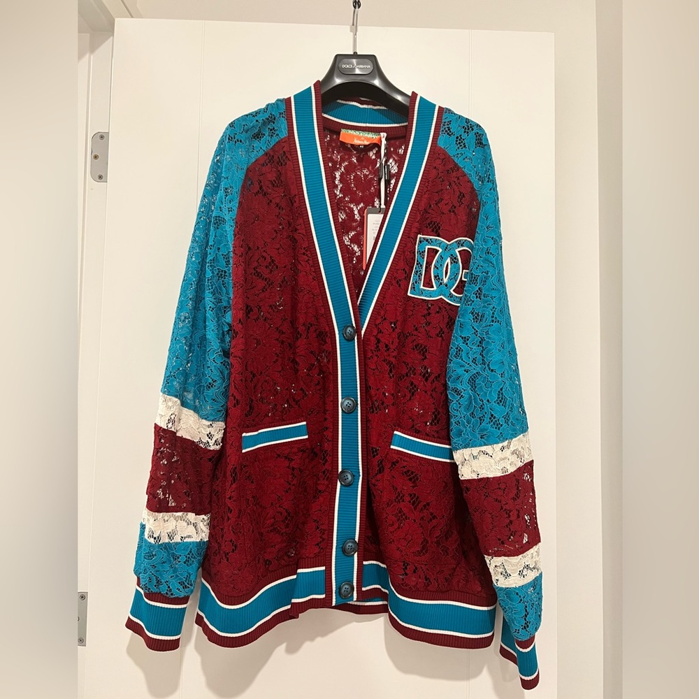 Dolce & Gabbana Women's DG logo-appliqué lace Cardigan